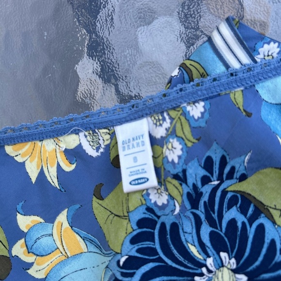 Vintage Old Navy 8 floral satin slip skirt Y2K coquette - Picture 7 of 8